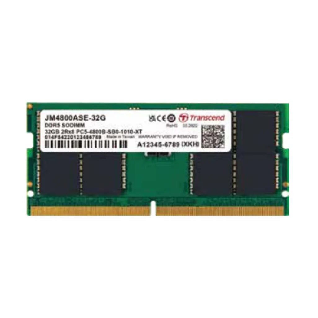 TRANSCEND JET MEMORY 16 GB DDR5-4800 SO-DIMM 1RX8 CL40 (2Gx8)x8 - TechDriven Technologies