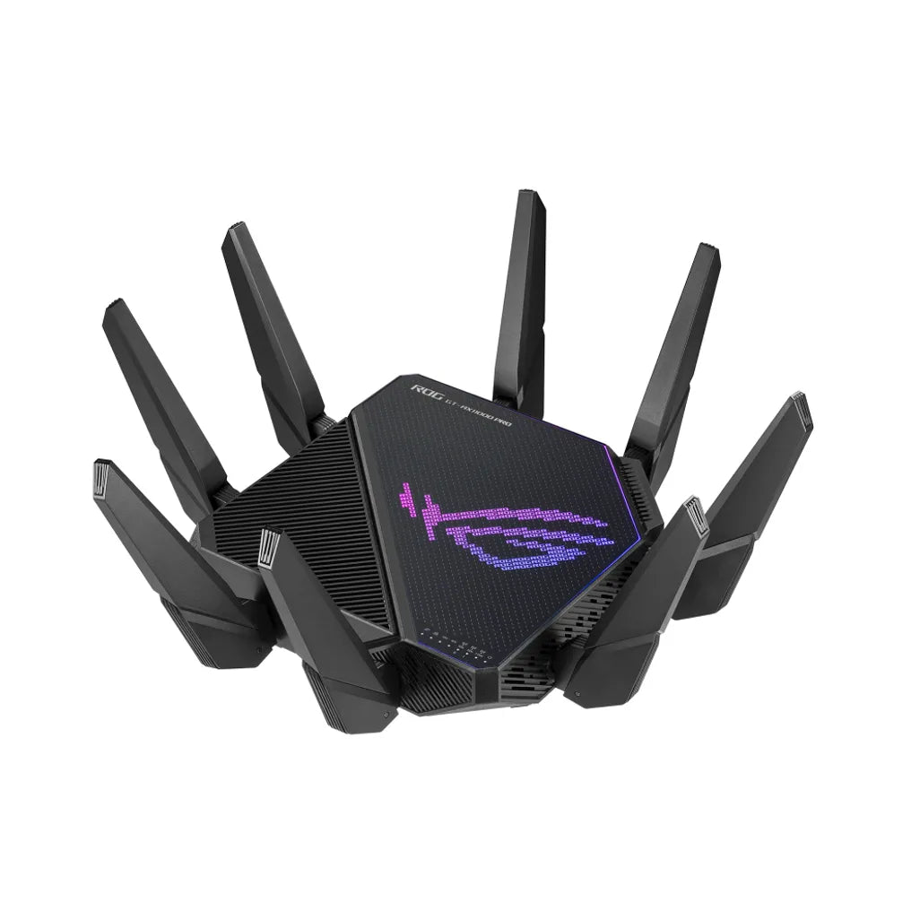 ASUS GT-AX11000 Pro Tri-band WiFi 6 (802.11ax) gaming router; 10G port; 2.5G WAN port; dual WAN; AiMesh support; VPN Fusion; Tri - TechDriven Technologies