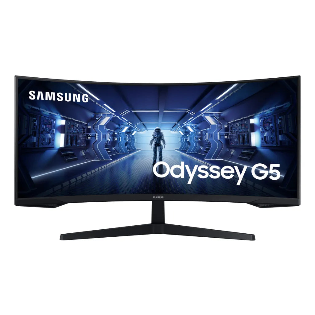 Samsung LC34G55TWW 34'' G5 Odyssey Gaming Monitor; Curved 1000R; 3440X1440; Max 165Hz; 1x HDMI; Display Port - TechDriven Technologies