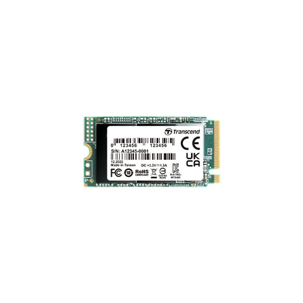 Transcend 512GB MTE400 PCI-E GEN 3x4 M.2 2242 SSD 3D TLC - 2000 MB/s Read 900 MB/s Write - 200 TBW - TechDriven Technologies