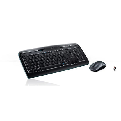 Logitech Wireless Keyboard and Mouse Combo MK330 Nano USB Not unifying full size kb with low profile keys 2 4 GHz up to 10m - TechDriven Technologies