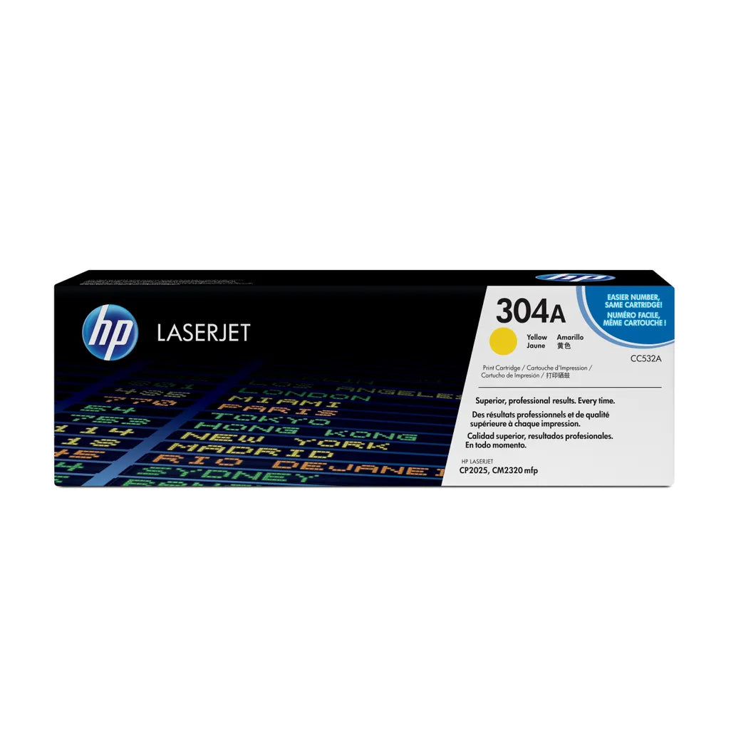 HP 304A Yellow Original LaserJet Toner Cartridge;2;800 pages. . (Colour LaserJet CLJ CM2320/CP2025). - TechDriven Technologies