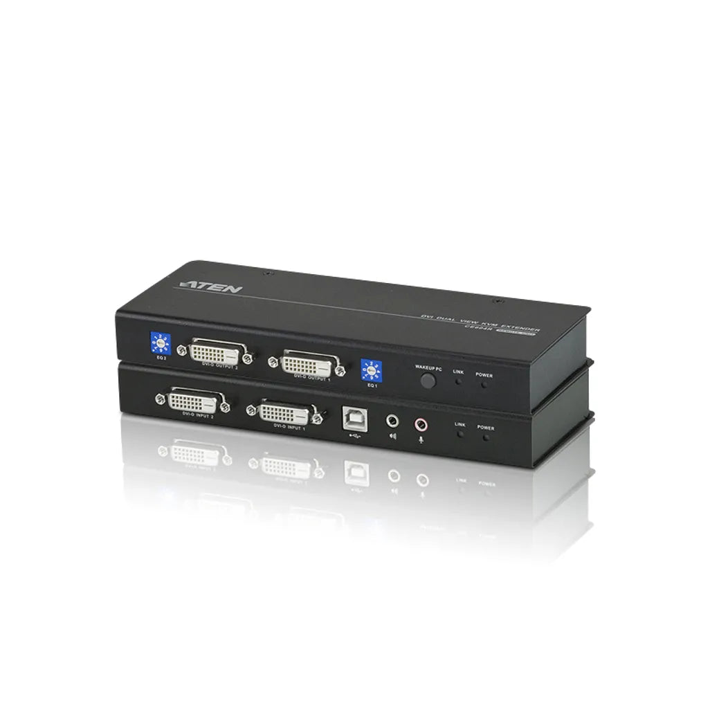 ATEN USB DVI Dual View KVM Extender / Cat 5 KVM Extender/W/(US/EU/UK/OUT) ADP - TechDriven Technologies