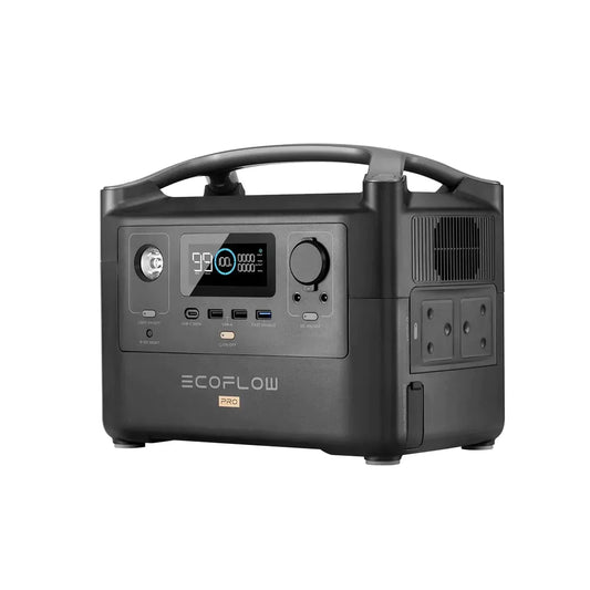 ECOFLOW RIVER PRO Portable Power Station - 720Wh Battery - 600W output; 200W Solar; SA Socket - TechDriven Technologies