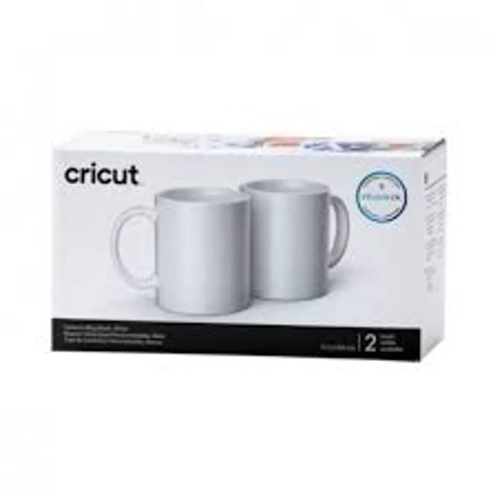 2007821 - Cricut Ceramic Mug Blank 12 Oz 2 Pack (White)