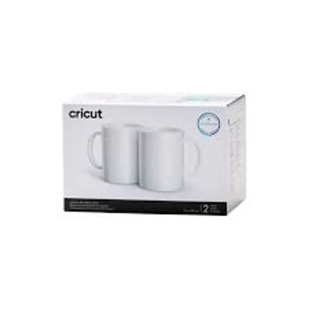 2007823 - Cricut Ceramic Mug Blank 15 Oz 2 Pack (White) - TechDriven Technologies