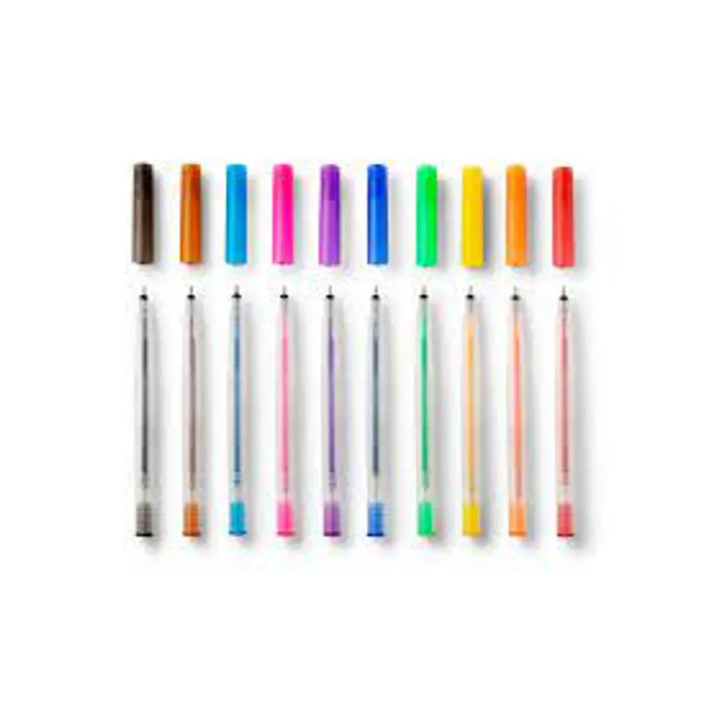 2009962 - Cricut Glitter Gel Rainbow Pen Set 10ct; 10 Glitter Gel Pens (0.8 mm) in Red; Orange; Yellow; Green; Blue; Purple; Pin - TechDriven Technologies