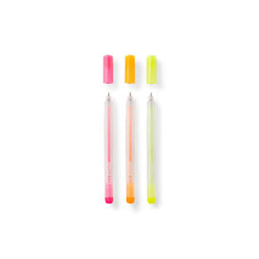 2009963 - Cricut 3 Glitter Gel Pens (0.8 mm) in Neon Pink; Neon Orange; Neon Yellow - TechDriven Technologies