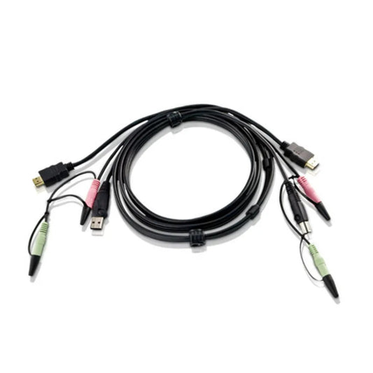 1.8m USB HDMI to DVI-D KVM cable with Audio - TechDriven Technologies