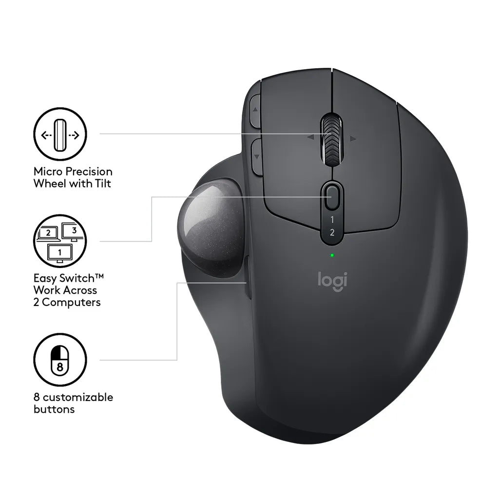 Logitech Wireless Mouse MX ERGO Trackball A new standard of comfort and precision Advanced tracking - TechDriven Technologies