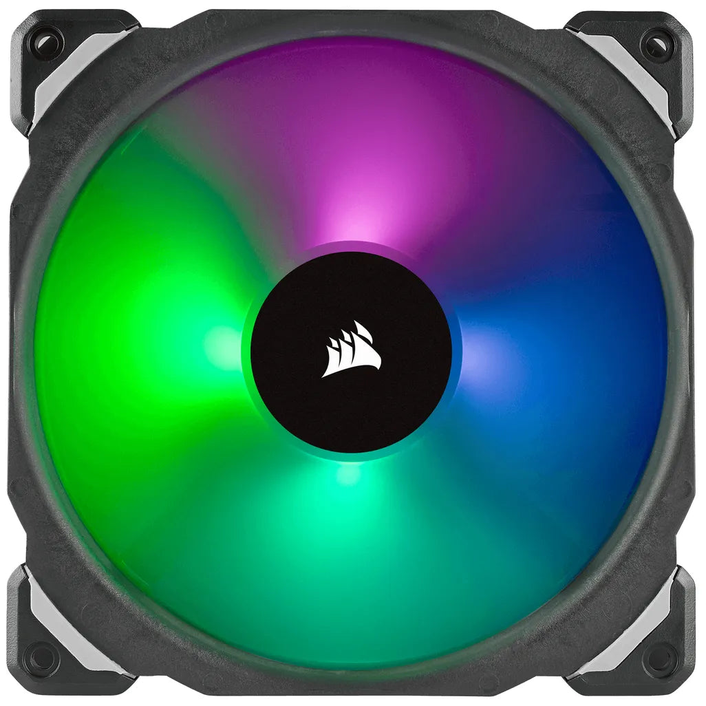 Corsair ML140 PRO RGB LED 140MM PWM Premium Magnetic Levitation Fan — Dual Fan Pack with Lighting Node PRO - TechDriven Technologies