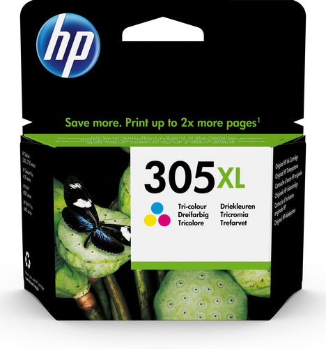 HP 305XL HIGH YIELD TRI-COLOUR ORIGINAL INK CARTRIDGE