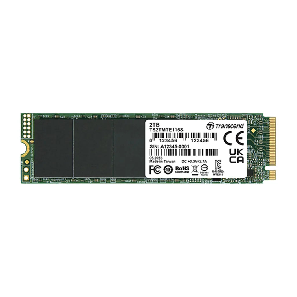 TRANSCEND 1TB MTE115S PCI-E GEN 3x4 M.2 2280 SSD 3D TLC - 3200 MB/s Read 2000 MB/s Write - 400 TBW - TechDriven Technologies