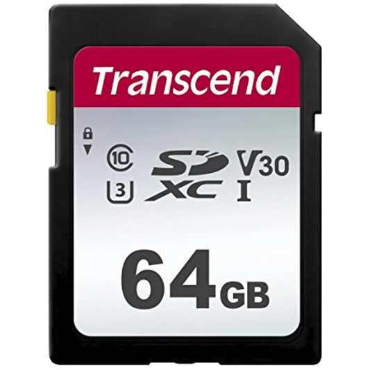 TRANSCEND 300S 64GB UHS-I CLASS 10 U1 V10 SDXC CARD -3D NAND - TechDriven Technologies