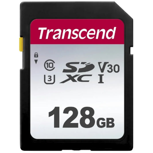 TRANSCEND 300S 128GB UHS-1 CLASS 10 U1 V10 SDXC CARD - 3D NAND - TechDriven Technologies