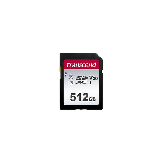 TRANSCEND 300S 512GB UHS-1 CLASS 10 U1 U3 V30 SDXC CARD 3D NAND - TechDriven Technologies