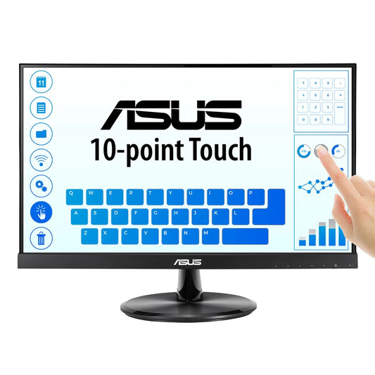 ASUS VT229H Touch Monitor - 21.5'' FHD (1920x1080); IPS; Frameless; Flicker free; Low Blue Light; 10-point multi-touch; HDMI;VGA