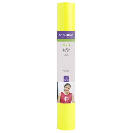 2004430 - Cricut Sportflex Iron-On 29X60cm (Bright Yellow) - TechDriven Technologies