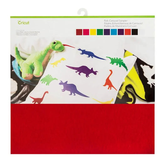 2003830: Cricut Felt 10 Sheet Sampler 12X12'' (Carousel)