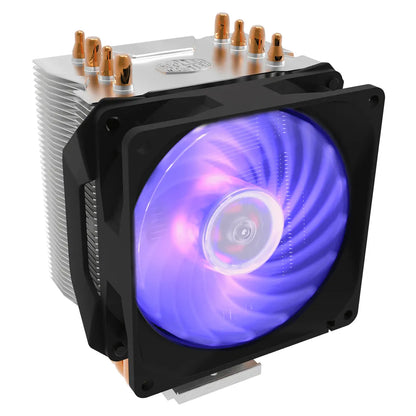 CM Cooler H410R Compact Air Tower; 92mm RGB LED Fan; 4 Heat Pipes - TechDriven Technologies