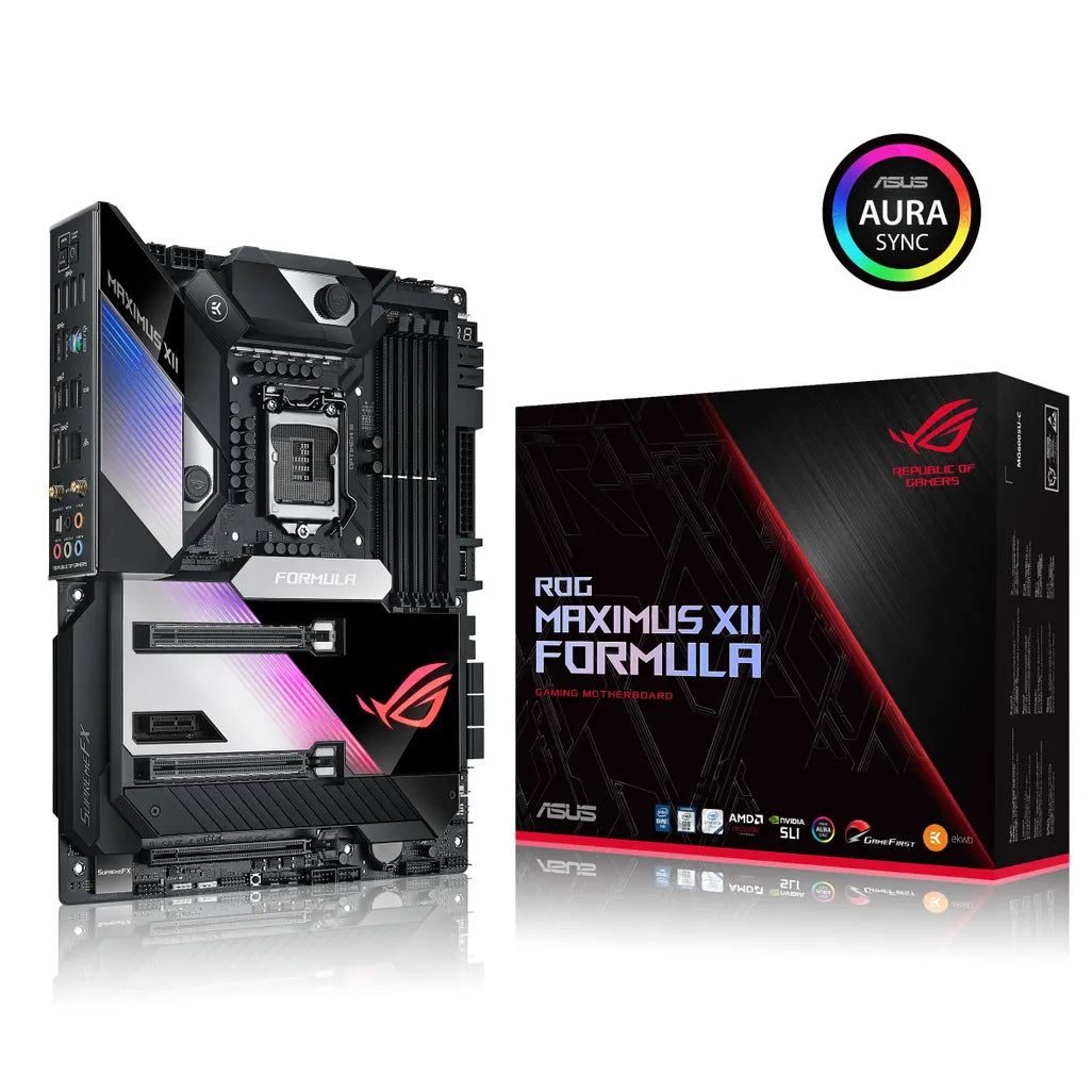 ASUS ROG MAXIMUS XII FORMULA LGA1200; 4x DDR4; 2 x PCIe 3.0x16(x16 or dual x8) + 1 x PCIe 3.0 x 16(max x4 mode) + 1x PCIe 3.0 x - TechDriven Technologies