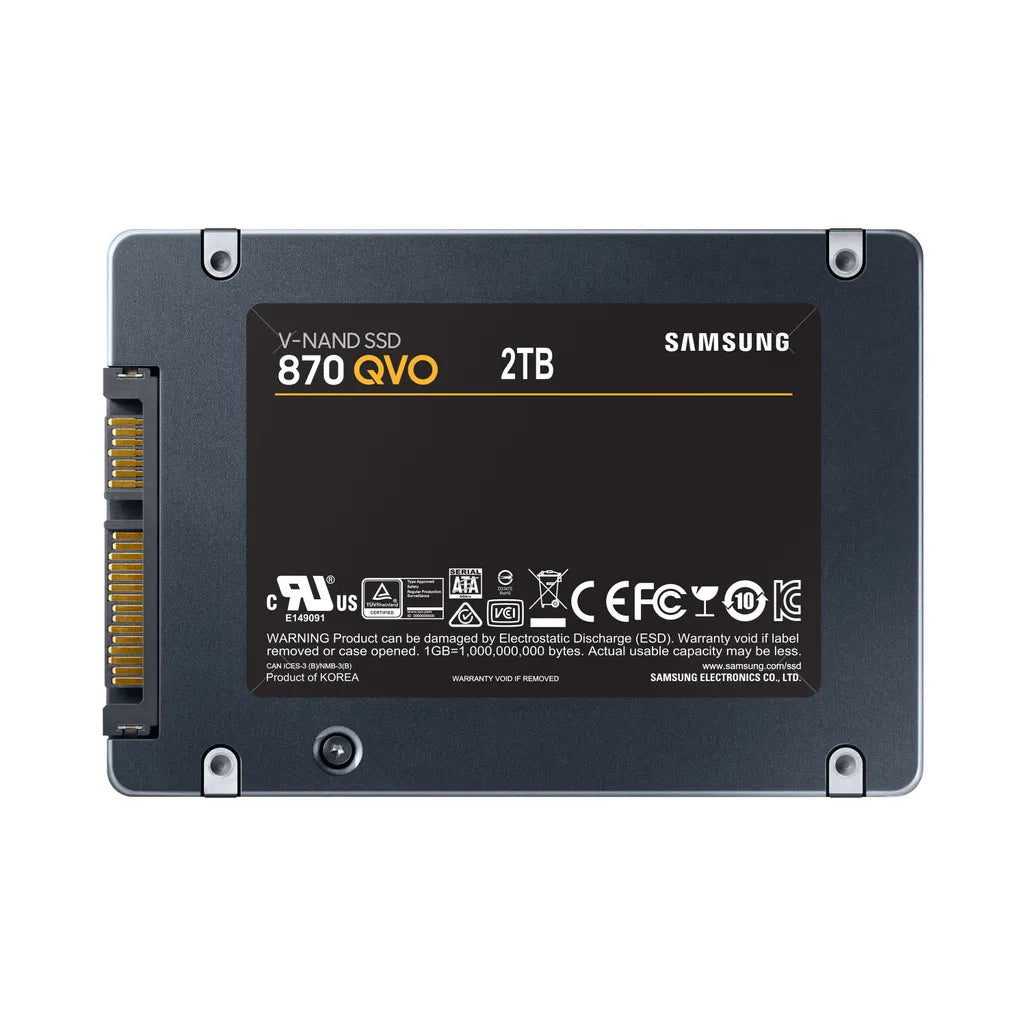 SAMSUNG MZ-77Q2T0BW 2TB 870QVO 2.5'' SSD - TechDriven Technologies