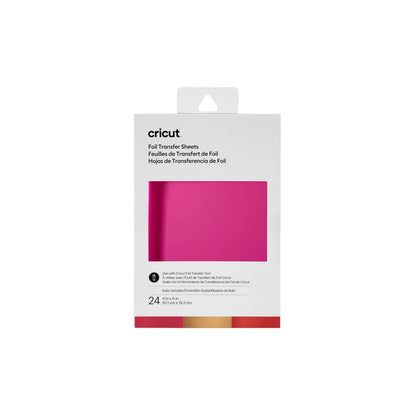 2008717 - Cricut Transfer Foil Sheets Sampler 10x15cm 24 sheets (Ruby) . - TechDriven Technologies