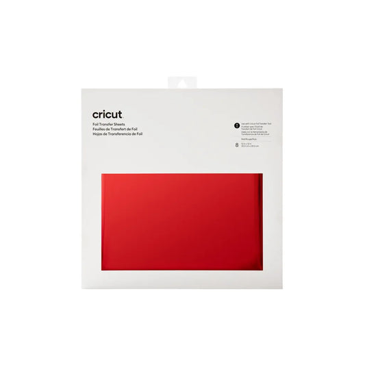 2008721 - Cricut Transfer Foil Sheets 30x30cm 8 sheets (Red) . - TechDriven Technologies