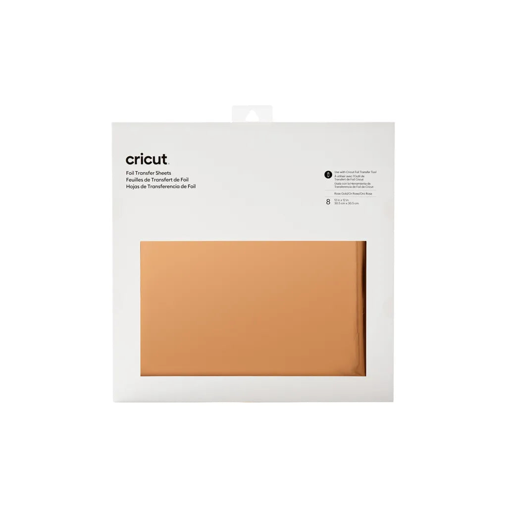 2008720 - Cricut Transfer Foil Sheets 30x30cm 8 sheets (Rose Gold) . - TechDriven Technologies