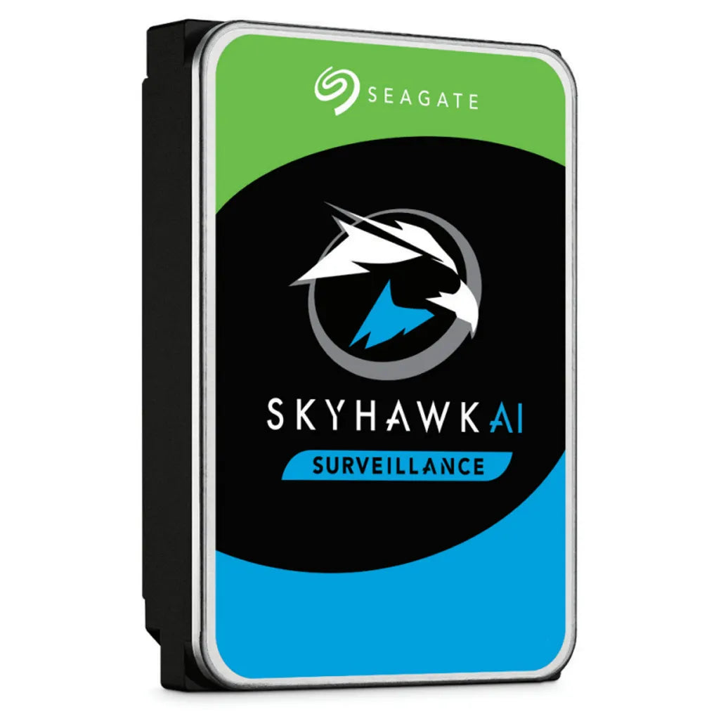 Seagate Skyhawk AI 8TB 3.5'' HDD Surveillance Drives; SATA 6GB/s Interface; 256MB Cache; RPM: 7200; 4KN