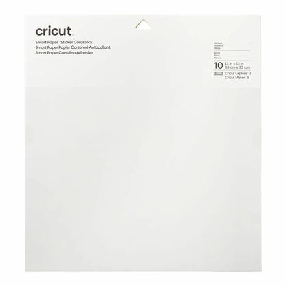 2008317 - Cricut Smart Sticker Cardstock 33x33cm 10 sheets (White) - TechDriven Technologies