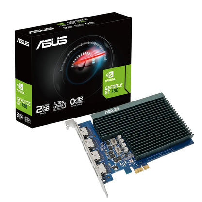 ASUS Graphics Card/NVIDIA/PCIe2.0/2GB GDDR5/4xHDMI/300w/ 14.8x10.5x1.8cm. - PCIe X1 Slot