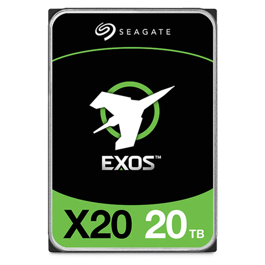 Seagate Exos X20 ST20000NM000D 20TB HDD; 3.5''; 6GB/s SATA SED Model Fast Format 4Kn/512e; RPM 7200; 5 Year Limited Warranty