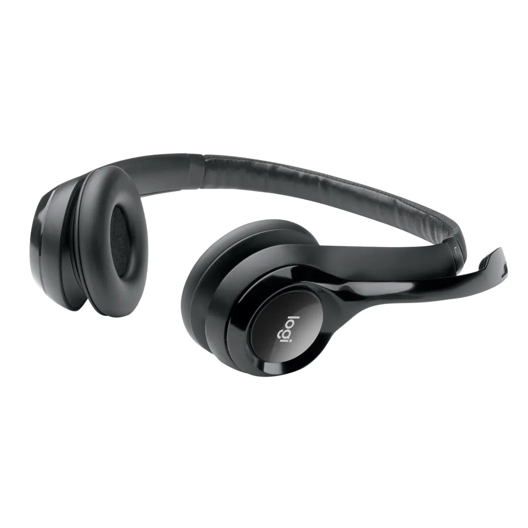 Logitech Headset H390 Black USB Stereo Internet headset adjustable headband Noise cancelling rotating microphone Cable length 2. - TechDriven Technologies