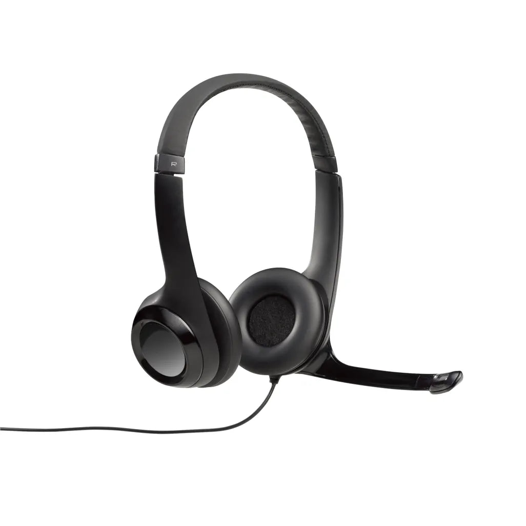 Logitech Headset H390 Black USB Stereo Internet headset adjustable headband Noise cancelling rotating microphone Cable length 2. - TechDriven Technologies