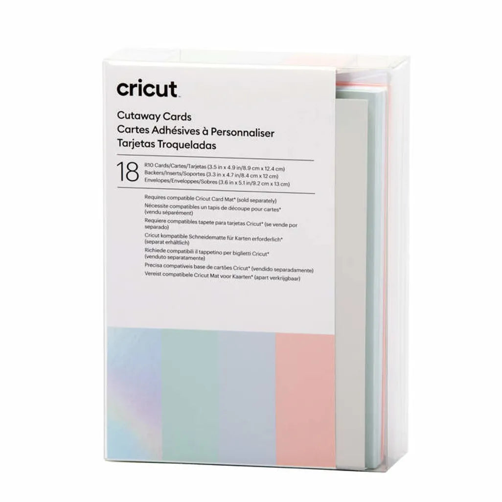 2009482 - Cricut Cut-Away Cards Pastel R10 (8;9 Cm X 12;4 Cm) 18-Pack - TechDriven Technologies