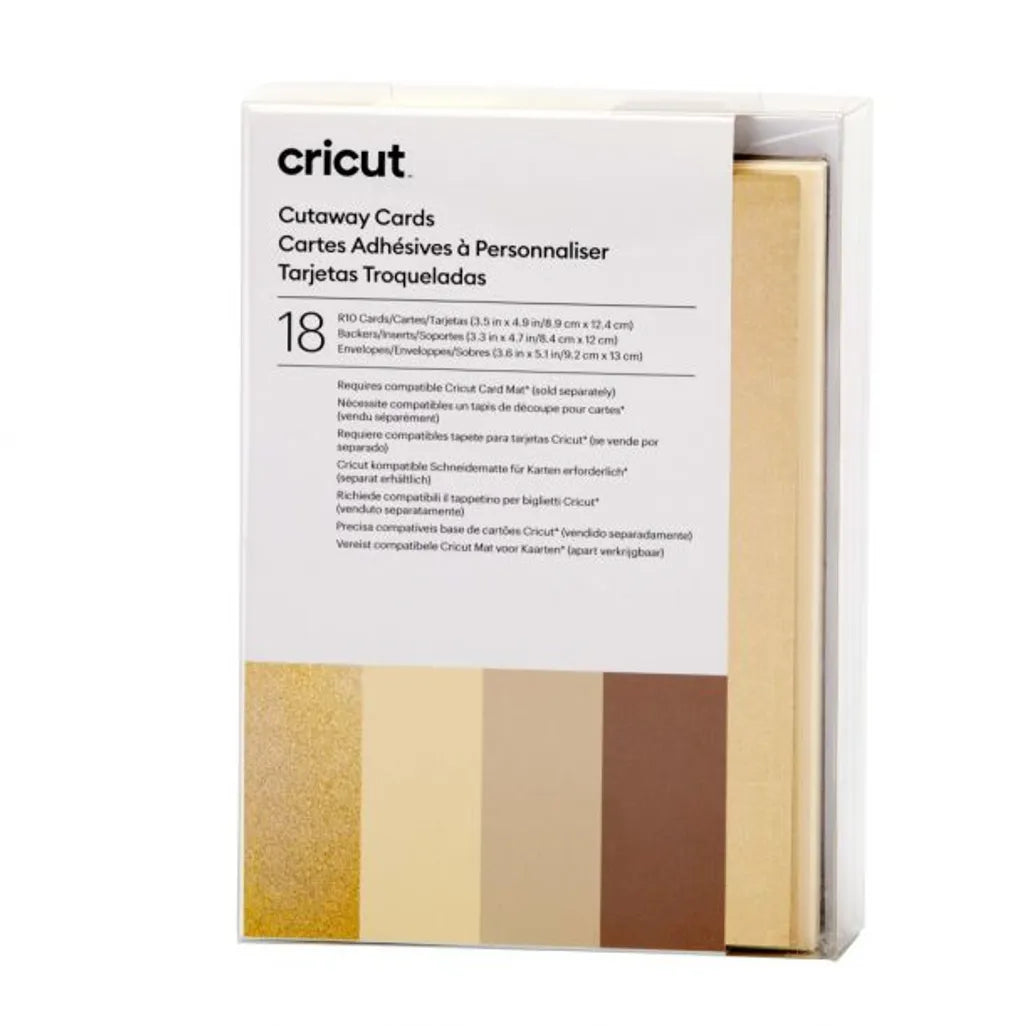 2009485 - Cricut Cut-Away Cards Neutrals R10 (8;9 Cm X 12;4 Cm) 18-Pack - TechDriven Technologies