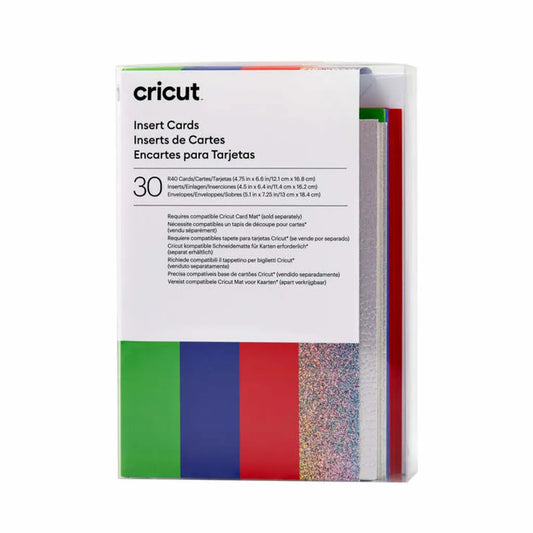 2009471 - Cricut Insert Cards Rainbow R40 (12;1 Cm X 16;8 Cm) 30-Pack - TechDriven Technologies