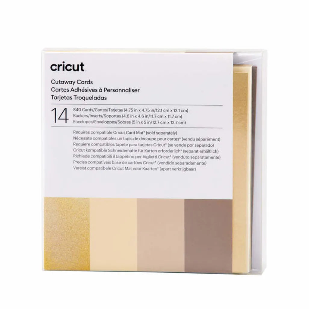 2009487 - Cricut Cut-Away Cards Neutrals S40 (12;1 Cm X 12;1 Cm) 14-Pack - TechDriven Technologies