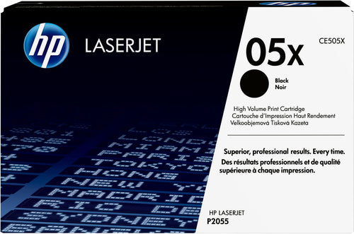 HP 05X HIGH YIELD BLACK ORIGINAL LASERJET TONER CARTRIDGE