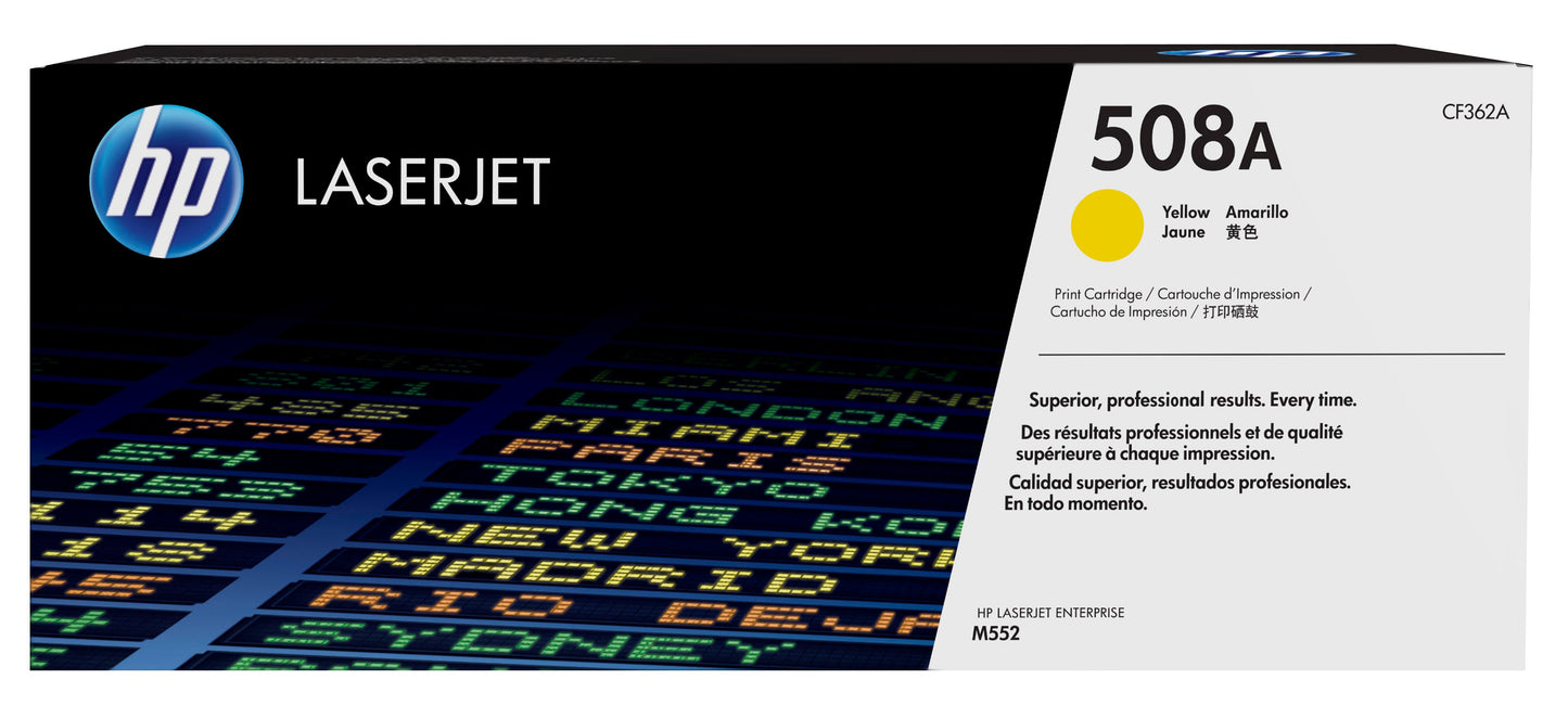 HP 508A YELLOW LASERJET ENT TONER CARTRIDGE