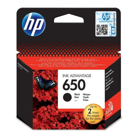 HP 650 BLACK ORIGINAL INK CARTRIDGE