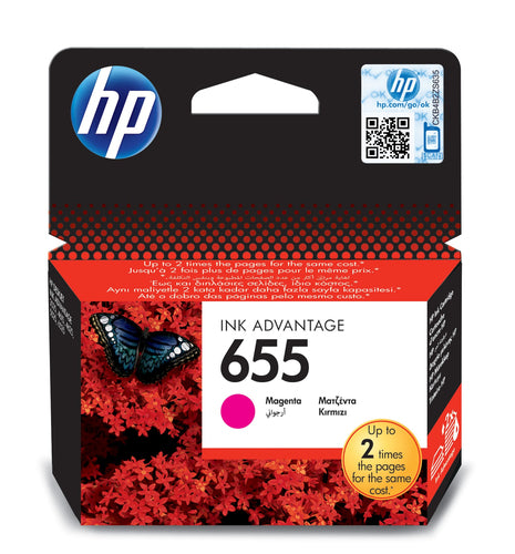 HP 655 MAGENTA ORIGINAL INK CARTRIDGE