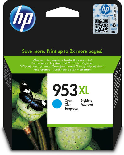 HP 953XL HIGH YIELD CYAN ORIGINAL INK CARTRIDGE