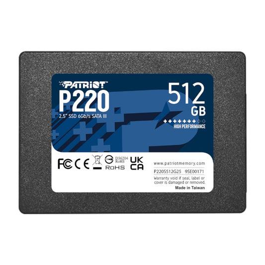 Patriot P220 512GB 2.5" SSD