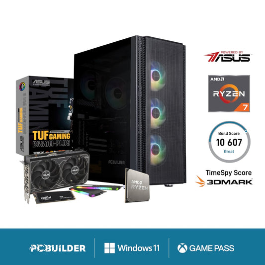 PCBuilder Ryzen 7 5700X3D COMMANDER Windows 11 Gaming PC