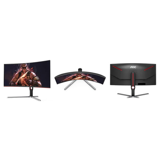 AOC Gaming 34 Curved Monitor WQHD 3440 x1440; 165hz; HDMI; DP; FreeSync Premium 4 Year Warranty - TechDriven Technologies