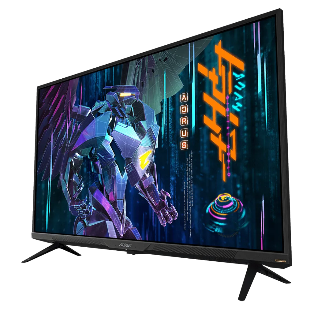 Gigabyte Aorus FV43U Gaming Monitor; UHD 3840 x 2160; 144Hz; 1ms; HDR; 2 x HDMI;1x DP; 2 x USB3.0; 1x USB-C - TechDriven Technologies