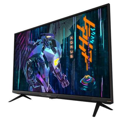 Gigabyte Aorus FV43U Gaming Monitor; UHD 3840 x 2160; 144Hz; 1ms; HDR; 2 x HDMI;1x DP; 2 x USB3.0; 1x USB-C - TechDriven Technologies