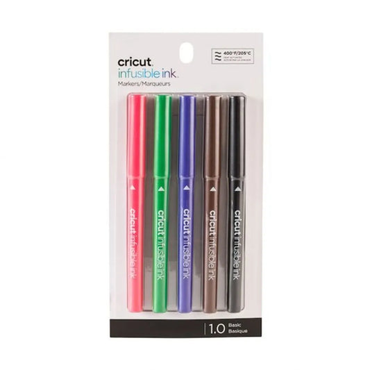 2006256 - Cricut Explore/Maker Infusible Ink Medium Point Pen Set 5-pack (Basics); . - TechDriven Technologies